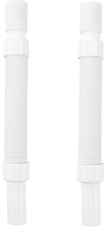 NUOBESTY Tuyau de Vidange Flexible 80Cm en PVC pour Évier et Machine à Laver Rallonge de Tuyau d'Égout Solide et Pratique Compatible Lavabo et Lave-Linge
