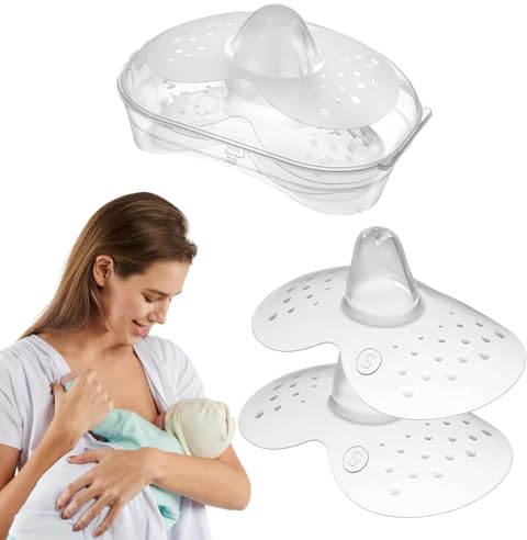 2 Pcs Stillhütchen Mam Und Etui,Stillhütchen S,Stillhütchen,mam stillhütchen S,stillhütchen mam S,Mam Stillhütchen Größe,mam stillhütchen größe S,Für Maximalen Hautkontakt Zwischen Mutter Und Kind