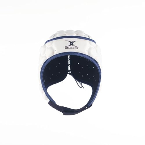 Casque Rugby Gilbert XP 250 blanc (Headguard), tailles senior/junior (XL)