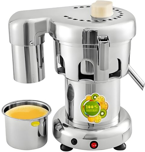 PioMue Extracteur de jus Professionnel, centrifugeuse électrique Robuste, séparation du jus et des résidus, Faible Niveau sonore, pour l'extraction de jus de Fruits et légumes dans Les Bars à jus.