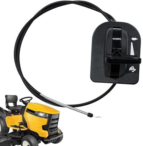Genérico Controles Acelerador cortacésped: Cable Acelerador cortacésped con estrangulador Seguro, Cable de Control Tractor con función de Funcionamiento Suave, Accesorios de Control de Meta