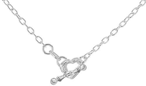 Tuscany Silver Damen Halskette Sterling Silber Offen Herz 44.5cm/17.5zoll