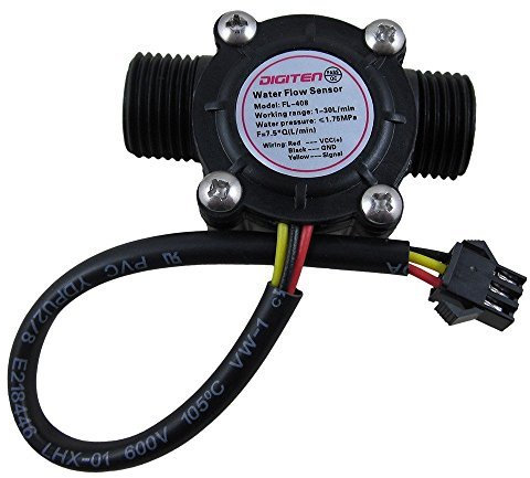 DIGITEN G1/2 Water Flow Hall Sensor Switch Flow Meter Flowmeter Counter 1-30L/min