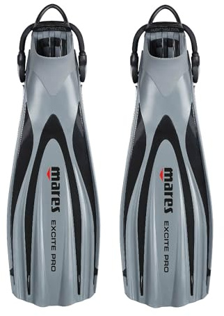 Mares Excite PRO Tauchflossen Unisex – Erwachsene Grau XS