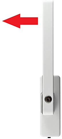 GU Schiebetür PSK Drehgriff abschließbar DIRIGENT 966/976, 34225 oder auch 30152, DIN Rechts weiss mit Aussperrsicherung incl. SN-TEC Montageschlüssel