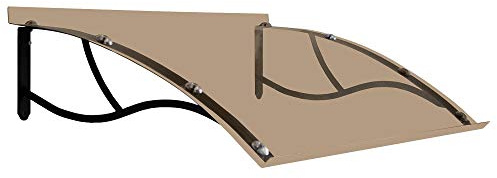BELLHOUSE COPERTURE Auvent en Fer Ricciolo Top P 90 H 34 L 150 CM - BRONZÉ