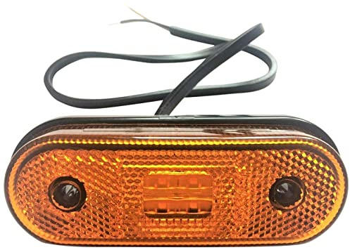 MelTruck Gelbe LED Begrenzungsleuchte Umrissleuchte Positionsleuchte 12V 24V LKW Anhänger