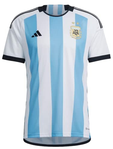 adidas Herren Fußball Argentinien 22 Heimtrikot, weiß/blau, XXL