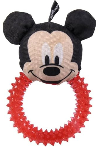 CERDÁ LIFE'S LITTLE MOMENTS - for Fan Pets / Mickey Mouse Beißring für Hunde – Offizielles Lizenzprodukt von Disney®