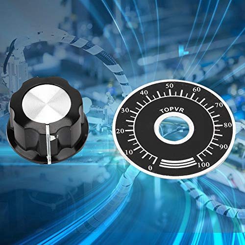 Skalenplatten und Knöpfe 6 Mm Mf A03 Potentiometer Rändelknöpfe Lautstärkeregler Digitale Skalenplatte