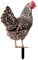 XZincer Decoración de aves de corral, tamaño de tarjeta de pollo, decoración de patio, acrílico, impresión de doble cara, tarjeta de fiesta, serie de animales, decoración de jardín, vallas de jardín,