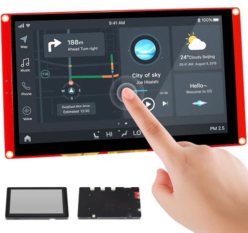ELECROW Monitor touch screen, Monitor touch screen ESP32 HMI 7 pollici 800x480 RGB TFT LCD Touch Screen compatibile con LVGL/Esphome-homeassistant/PlatformIO/Micropython