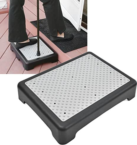 Ldafava Step Stool, Indoor Outdoor Non Slip Height Mobility Platform Step, Stackable Elderly Half Step, Riser Step Stool for Stairs, Bed, Chair, Cars, Bathtub Household Garden