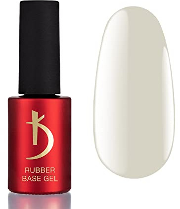 K Professional Rubber Base Gel - Base Coat Pastel Smoked Milky -7lm- UV Nagellack - Unterlack - Gel Nägel - Milchig Nagellack - UV LED