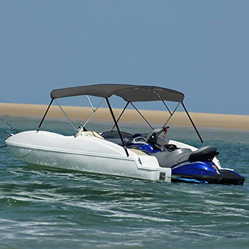Faroom Toldo Bimini de 3 Arcos, Toldo para Barcos, Bimini para Barcos, Protección contra el Sol y la Lluvia, Accesorios Náuticos, Medidas 183 x 160 x 137 cm Antracita