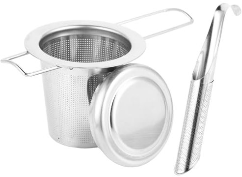 Infusor Para Tés - Filtro De Té 2 Piezas - Colador De Tés De Acero Inoxidable 304 - Filtro Para Té - Accesorios Para Té (1 Para Taza & 1 Tipo Tubo)