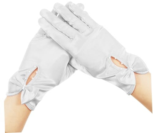 Holibanna 1paar Elegante Satin Hochzeits-handschuhe Für Damen Stilvolle Knöchellange Braut-accessoires Für Abendveranstaltungen Und Besondere Anlässe