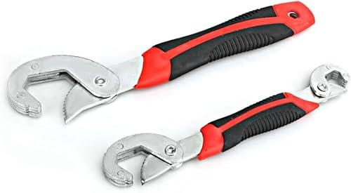 Mr.Gadget's Solutions Juego de llaves de gancho ajustables de 9 a 32 mm, llave de trinquete universal multifunción para reparaciones de automóviles, fontanería, bricolaje y trabajos mecánicos