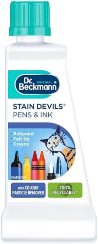 ASA® Stain Devils Pen Ink Stain Remover 50ml Specialist Fabric Spot Treatment for Ballpoint Felt Tip Highlighter Beer Spirits Nicotine on Washable Clothes Textiles Powerful Targeted Formula Action