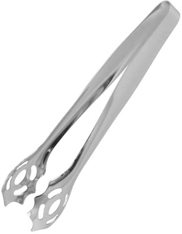 Toddmomy Stainless Steel Food Clip Kitchen Utensil Bread Clip for Korean BBQ Tongs Reusable