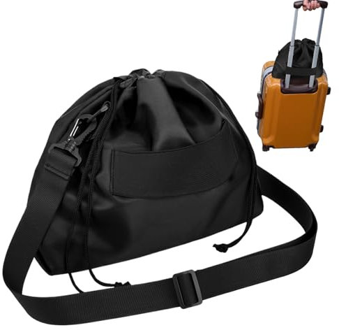 Sac de voyage avec coussin - Housse portable pour coussin de cou, sac de voyage pour siège auto pour avion | Sac portable avec cordon de serrage, accessoires de voyage avec bandoulière réglable pour