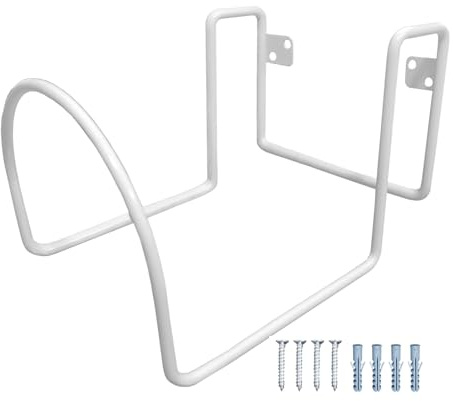 Perchas para manguera exterior, soporte para manguera de agua exterior, organizador de manguera de metal para montaje en pared, soporte duradero para manguera de agua, colgador de manguera de ahorro