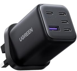 UGREEN 45W USB C Charger 5 Port GaN Fast Wall Plug Compact Power Adapter