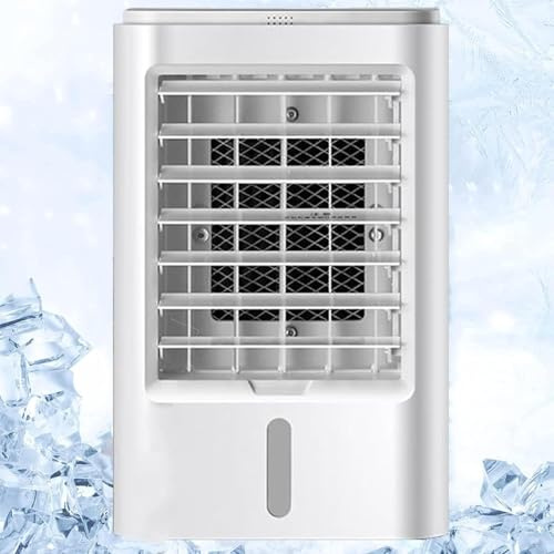 Aire Acondicionado para Vehículos Recreativos, Ventilador De Enfriamiento Portátil, Unidad De Aire Acondicionado, Enfriador De Aire 4 En 1 con Control Remoto, 4 Bolsas De Hielo, 3 Vel, 12V
