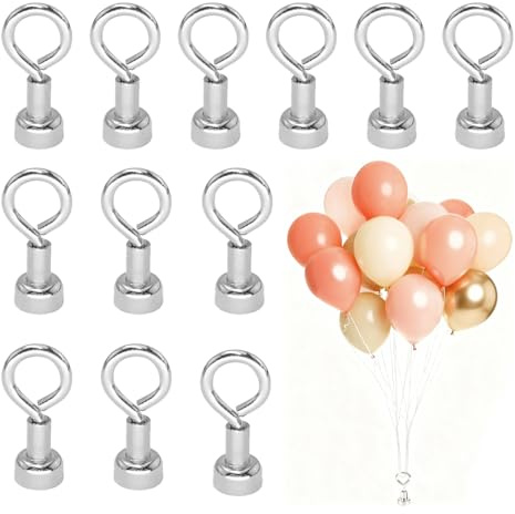 12 pesi per palloncini, supporti magnetici riutilizzabili per palloncini, peso extra forte, per matrimoni, compleanni, Natale, decorazioni di Halloween
