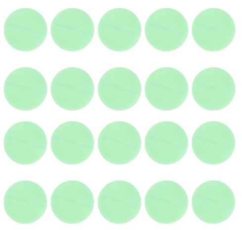 CORHAD 20 Pelotas de Tenis de Mesa Luminosas Que Brillan en la Oscuridad - Ideales para Acampar y Jugar de Noche - 4 cm/1,6 Pulgadas - Reutilizables y Brillantes para Uso en Exteriores