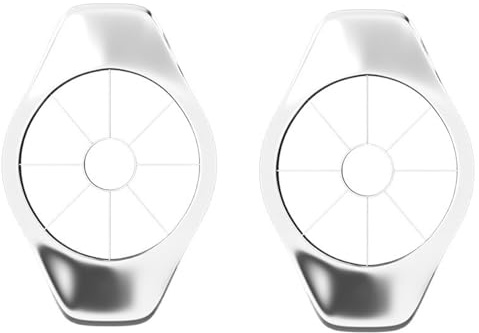 2 PCS Apple Corer, Stainless Steel Apple Slicer Cutter Divider with Ergonomic Anti Slip Handles for Apples Pears Potatoes Onions Fruit Preparation Kitchen Gadget