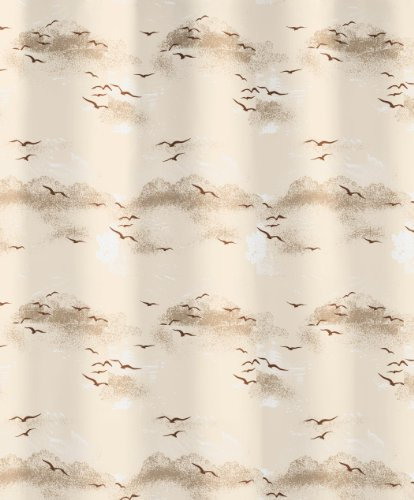 Kleine Wolke 0826282305 Duschvorhang Sky, 180 x 200 cm, Caramel