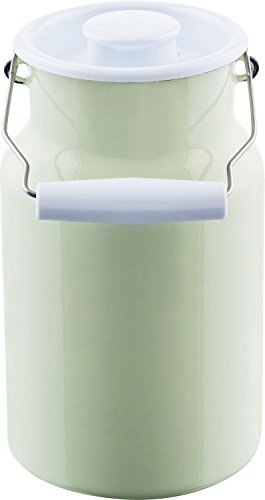 Riess, 0311-006, Milchkanne mit Deckel 2L, BUNT PASTELL, Emaille, Vol. (rec.): 2,3 Liter, Made in Österreich, LBH: 15,3x13,2x22,9cm, 0,746kg, Deckel, Kratzfest, Gasherd geeignet, Spülmaschinenfest