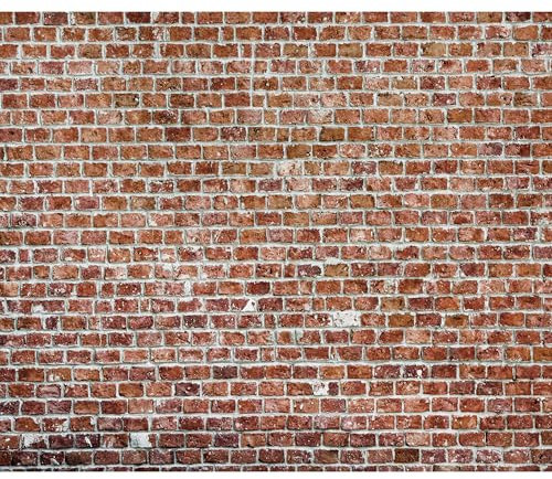 decomonkey Fototapete Steinwand Stein 400x280 cm XXL Design Tapete Fototapeten Tapeten Wandtapete moderne Wand Schlafzimmer Wohnzimmer Ziegel Mauer Holz braun