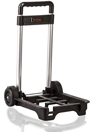 LeanPac Small Lightweight & Compact Folding Travel Garden Camping Festival Shopping Trolley on Wheels Hand Cart. Weighs 900grams Only.