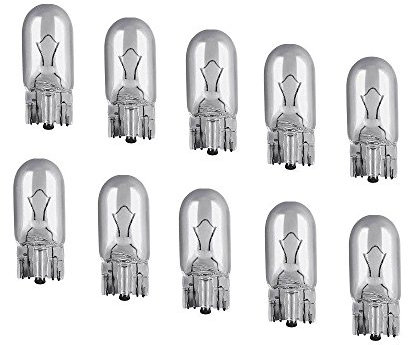 10 pezzi, W5W, di Kummert Business, lampadine per luci di posizione, 12 V, 5 Watt, attacco 2,1 x 9,5 d, 10 x W5W con marchio di omologazione E