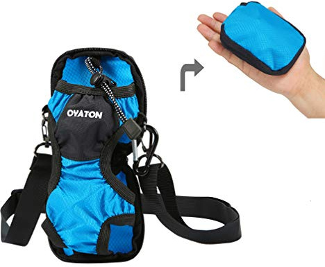OYATON Water Bottle Carrier with Straps, Universal Water Bottle Holder Sling, Water Bottle Strap Folds into Pouch for Easy Storage, Perfect for Walking, Hiking and Travel
