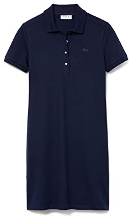 Lacoste Damen Ef5473 Robe, Blau, 34