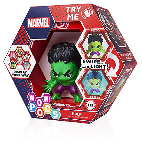 WOW! PODS Avengers Figuren - Hulk Figur | Avengers Fanartikel Offizielle Marvel Legends Superhelden Leuchtende Wackelfigur | Marvel Fanartikel Sammelspielzeug