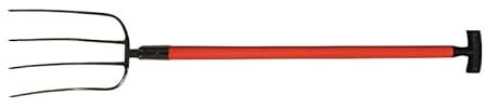 Dunggabel Zinken-L.320mm 4 Zinken Fiberglas T-Stiel 3001 G.1630g POLET