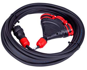 MRS Verlängerungskabel Starkstromkabel 16A 230V Schuko 3x1,5 Outdoor IP54 IP44 (16A/3x16A 50m 513150)