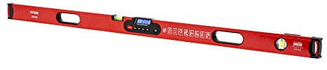 STIER Digitale Wasserwaage, SDW-1200 LCD-Display, ±0,2°, 120 cm, vertikal & horizontal einsetzbar, HOLD-Funktion