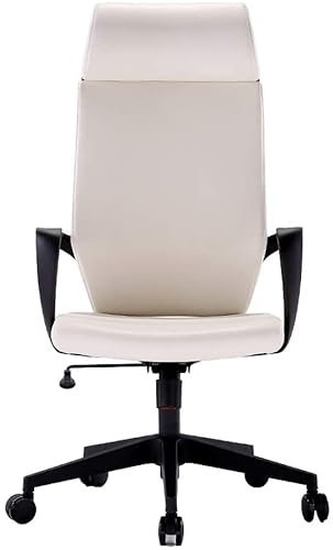 ABGRC Bürostuhl Drehbarer Bürostuhl, kreativer, bequemer, ergonomischer Computerstuhl mit Armlehne, atmungsaktiver Schreibtischstuhl aus hochwertigem PU-Leder Stress abbauen