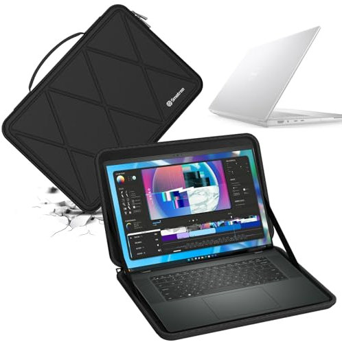 Smatree Housse de Protection Rigide en EVA Compatible avec l’Ordinateur Portable Dell XPS 16 9640 de 16,3 Pouces, pour la Nouvelle Station de Travail Dell Precision 5680/5690 de 16 Pouces (X8279)