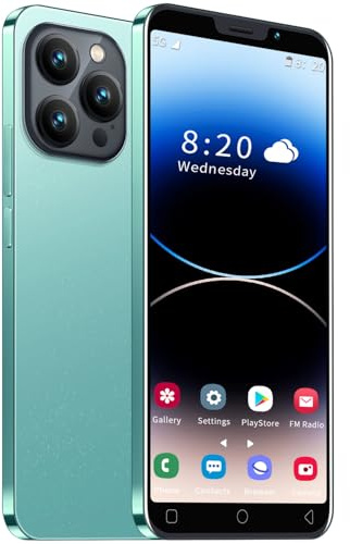 CatCalls Cheap Smartphone, 5.0 Inch IPS Display, 16GB ROM/Expandable to 128GB, Android 9.0, Dual SIM Dual Camera, Face ID, GPS, FM, Bluetooth Unlock 3G Mobile Phone (Ching)