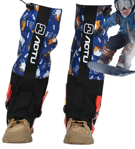 Outdoor Kids Leg Gaiters - Waterproof Snow Boot Covers, Rain Protection Children Leg Gaiter | Adjustable Children Snow Leg Cover, Windproof Sand Prevention Kids Outdoor Gaiters for Mud Snow