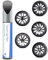 Tesla - Pulva de tiro para llantas de pintura para reparación de llantas de coche 3/Y/S/X Uberturbina/Arachnid/Turbina/Cybersteam Wheels