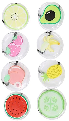 DRESSOOS 8piezas Compresas Frías Para Ojos Diseño Ondulado Almohadillas De Gel Para Cuidado Ocular y Viaje