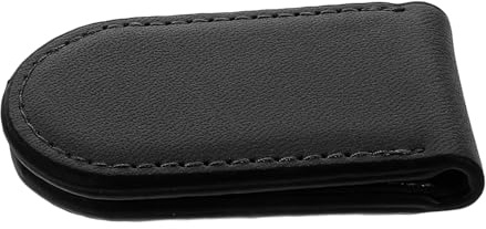 WRITWAA Stylische Geldklammer für Männer aus Schwarzem Pu mit Magnetischer Aufbewahrung für Bargeld und Karten für Business und Täglichen Gebrauch