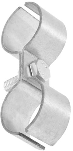 ETHZZLE Doppelte Rohrschelle Für Stabilen Halt Robuste Rohrverbindung Installieren Verzinktes Für Regalsysteme Und Bootszubehör Dual-pipe Clamp System